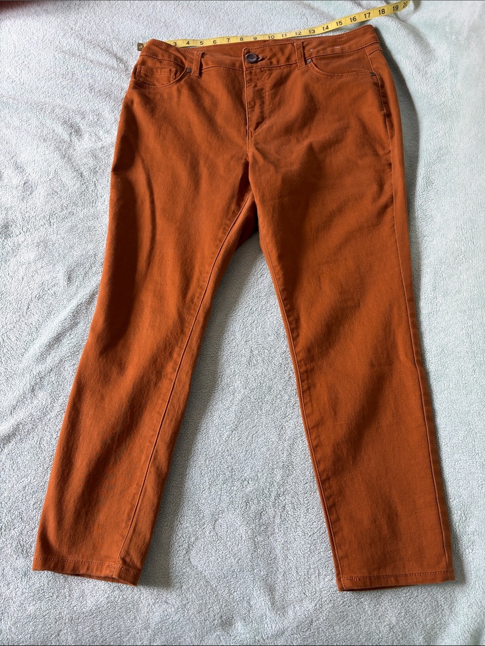 D.jeans Rust Mid-Rise Stretch Skinny Denim Pants